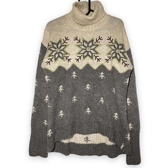 VINTAGE Woolrich Nordic Turtleneck Sweater size M - Picture 2 of 4